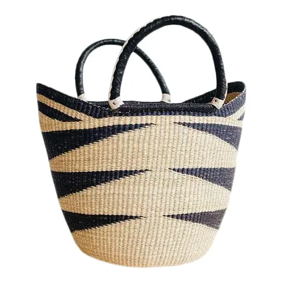 African Bolga Ghana Woven Yikene Basket