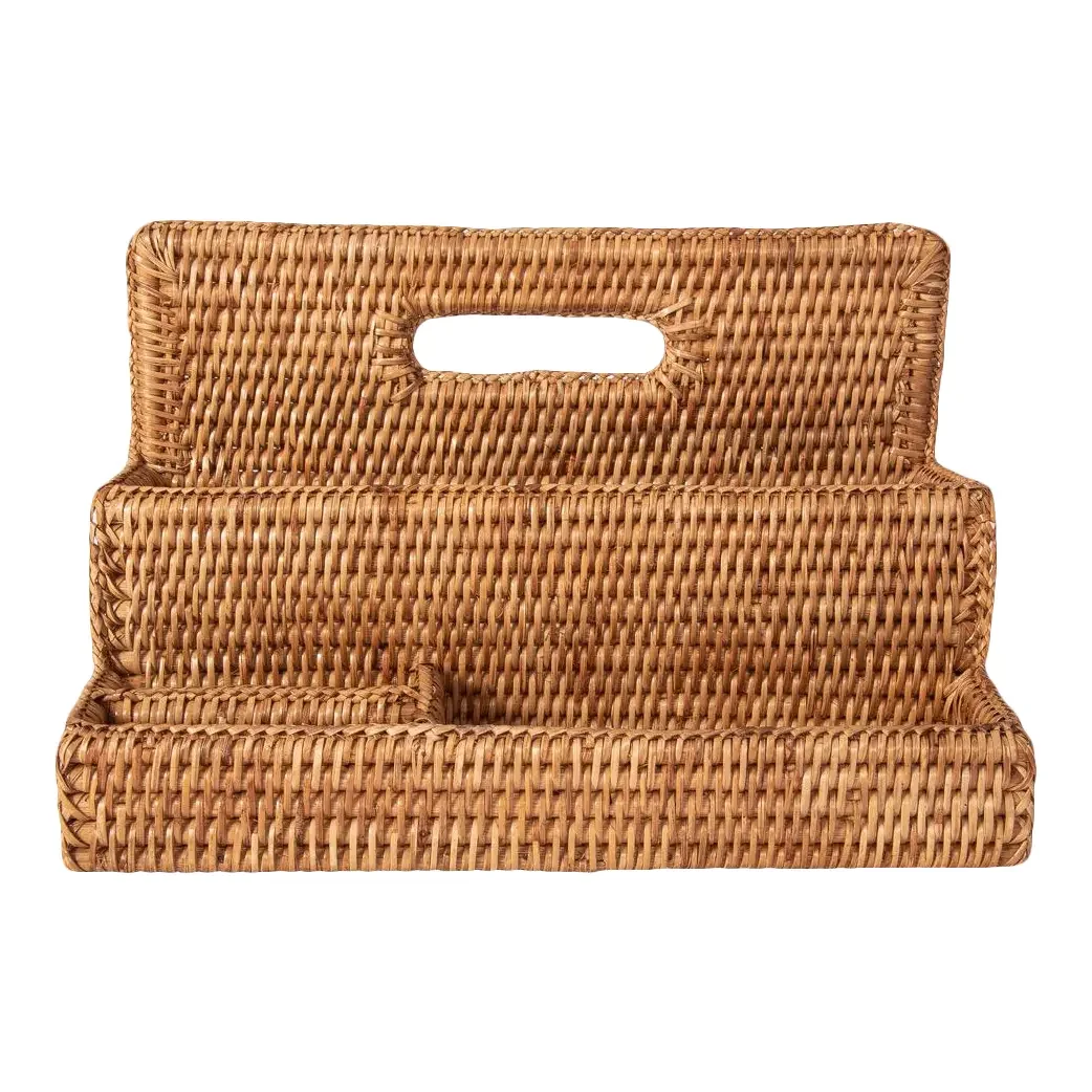 Artifacts Rattan Standing Stationary Sorter in Honey Brown