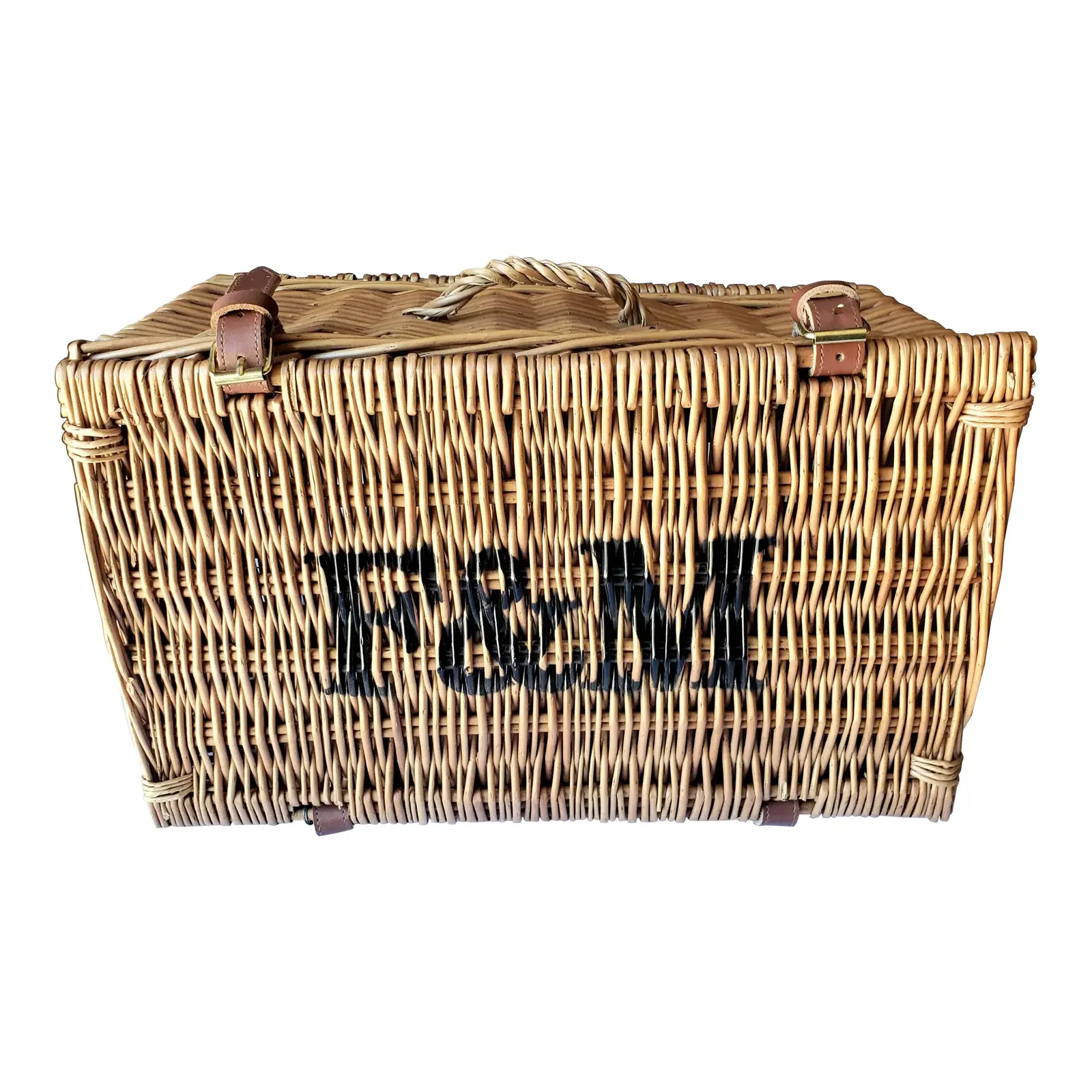 Fortnum & Mason 20" British Wicker Picnic Hamper Basket