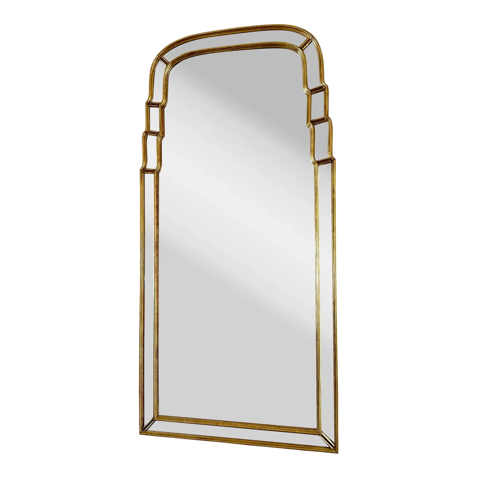 Rose Tarlow Melrose House Tiered Queen Anne Giltwood Mirror