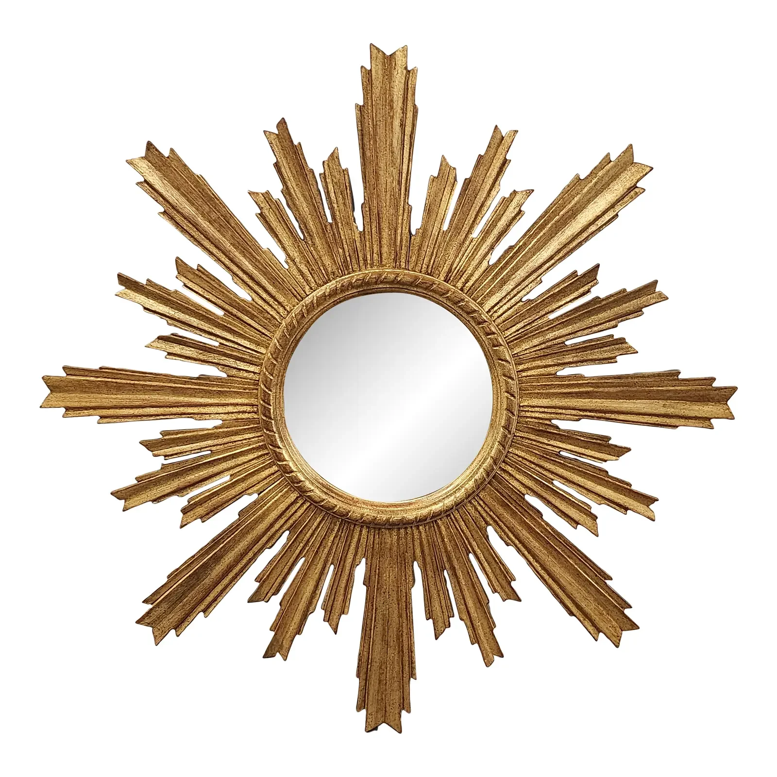 Vintage Giltwood Italian Sunburst Mirror