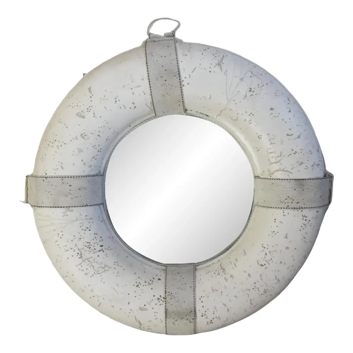 Vintage Nautical Beach House Ocean Boat Life Preserver Mirror