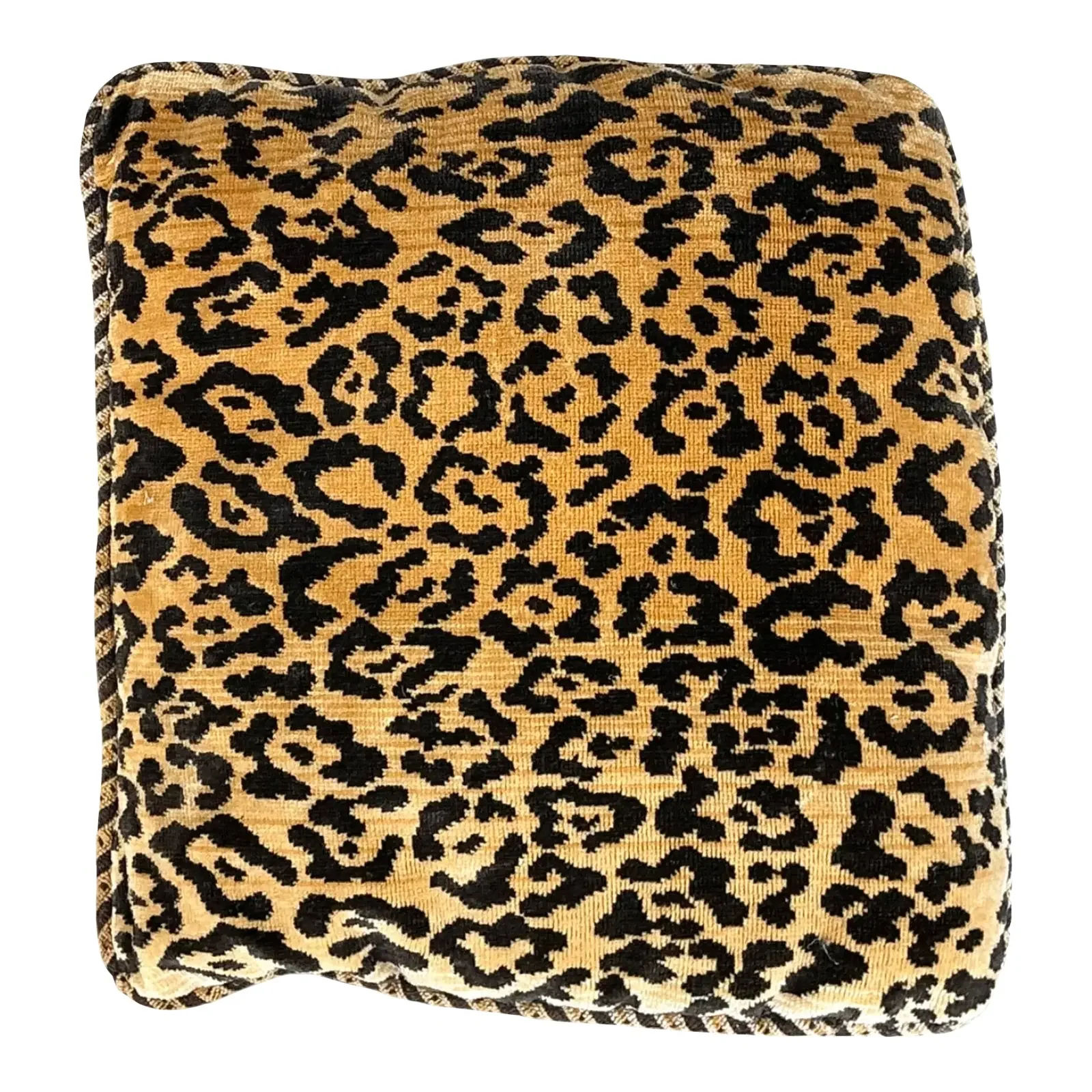Vintage Scalamandre Leopard Throw Pillow