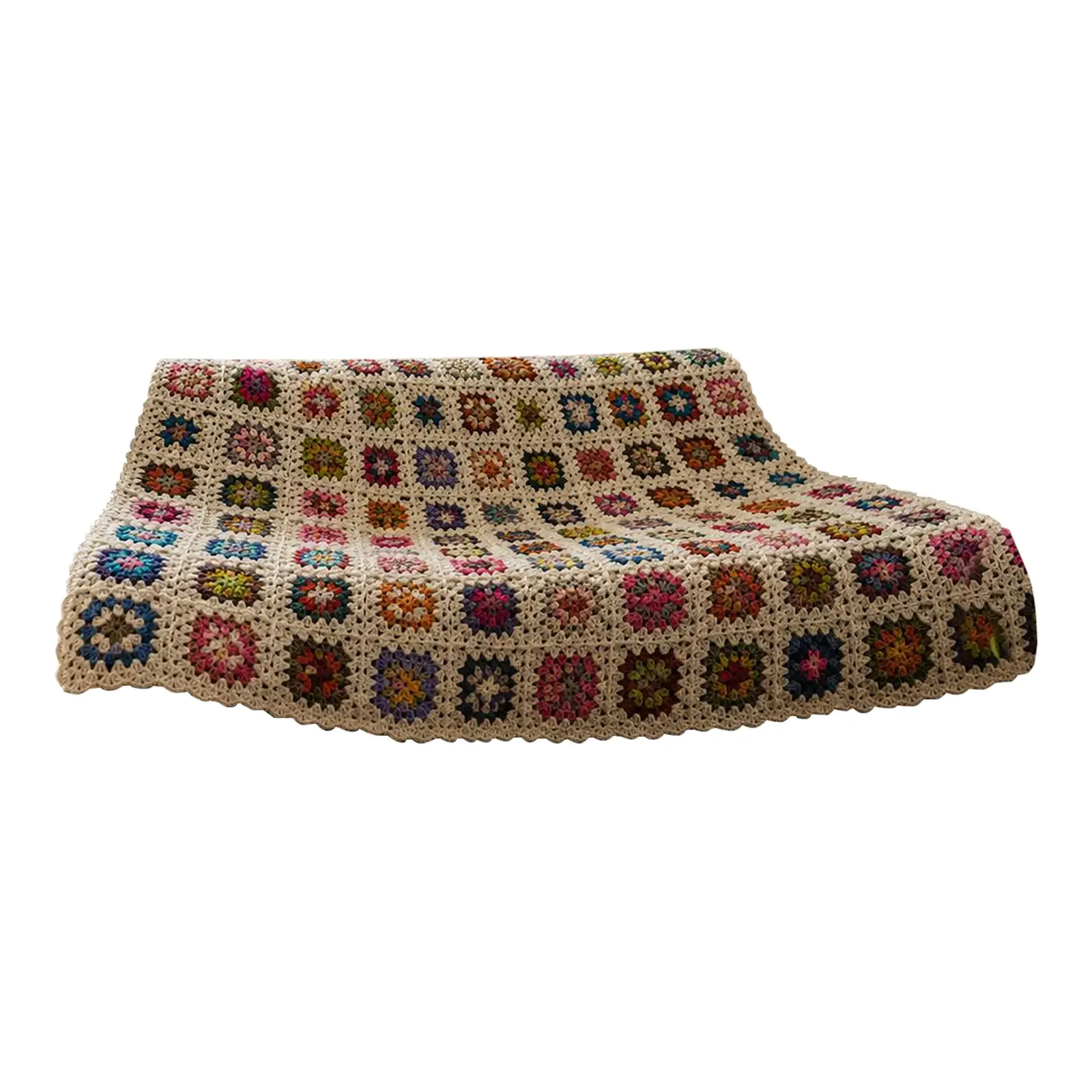 Vintage Hand-Crocheted Afghan