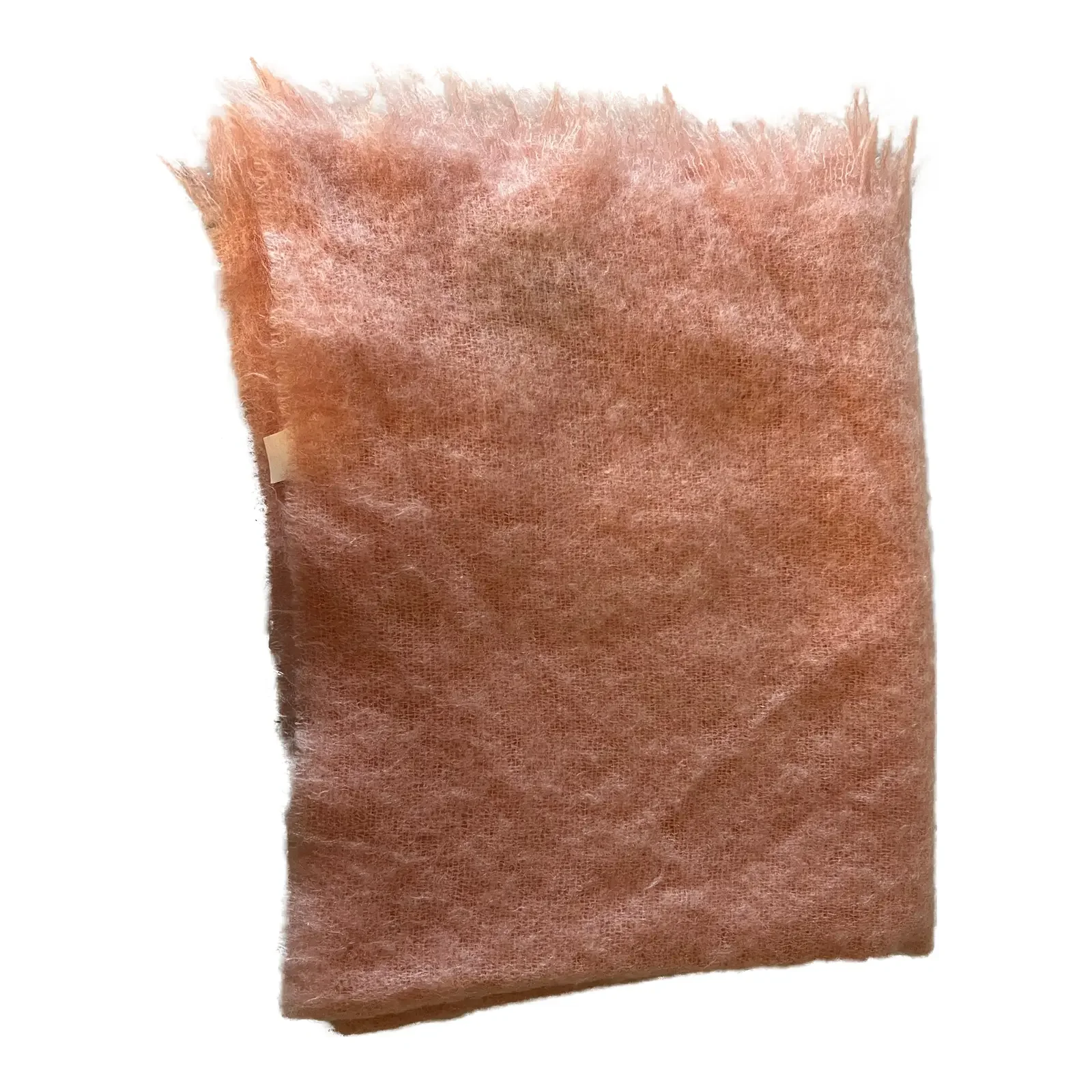 Toison d’or Pale Pink Mohair Throw, Made in France