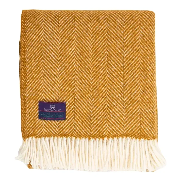 Highland Tweeds Wool Herringbone Throw _ Whis
