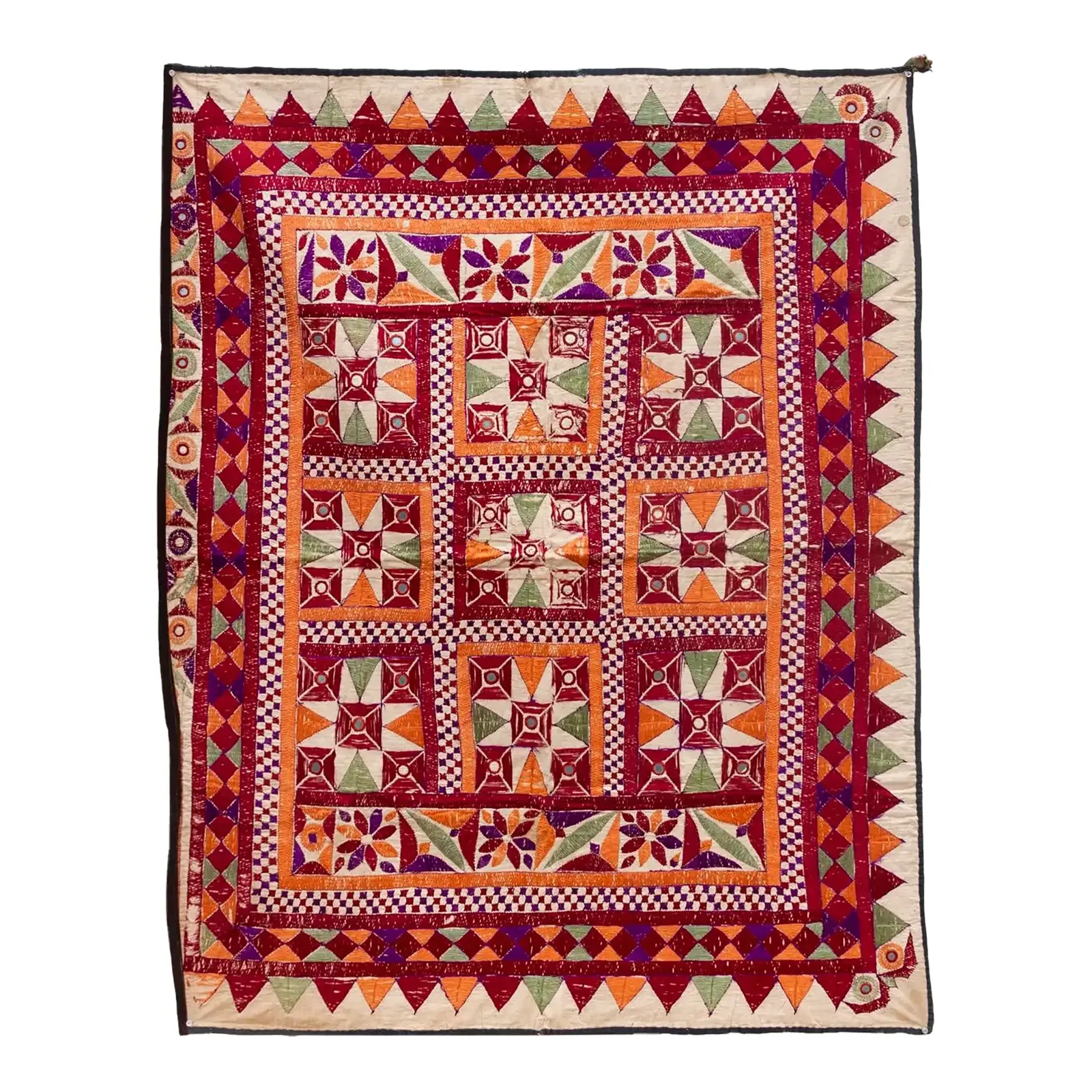 Antique Multicolor Kutch Wall Tapestry