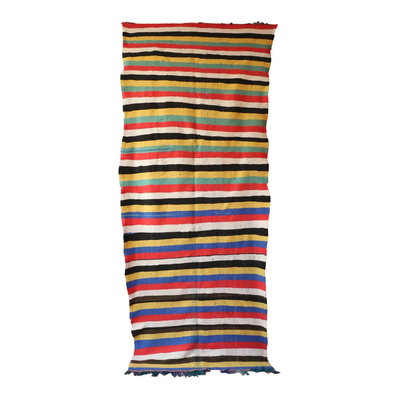 Blanket Throw Vintage Moroccan Textile – 4’6″ X 11’5″ Ft