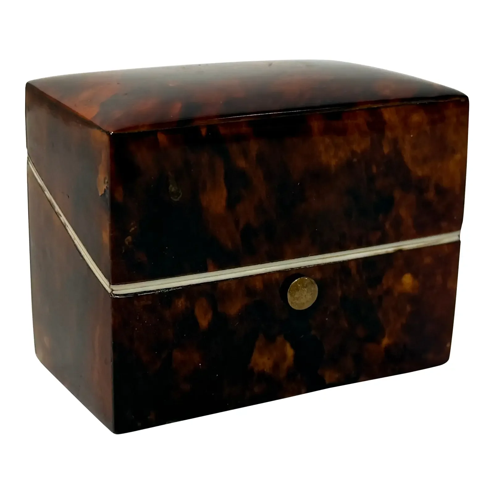 Dutch Regency Tortoiseshell Perfume Bottle Box, Circa 1830