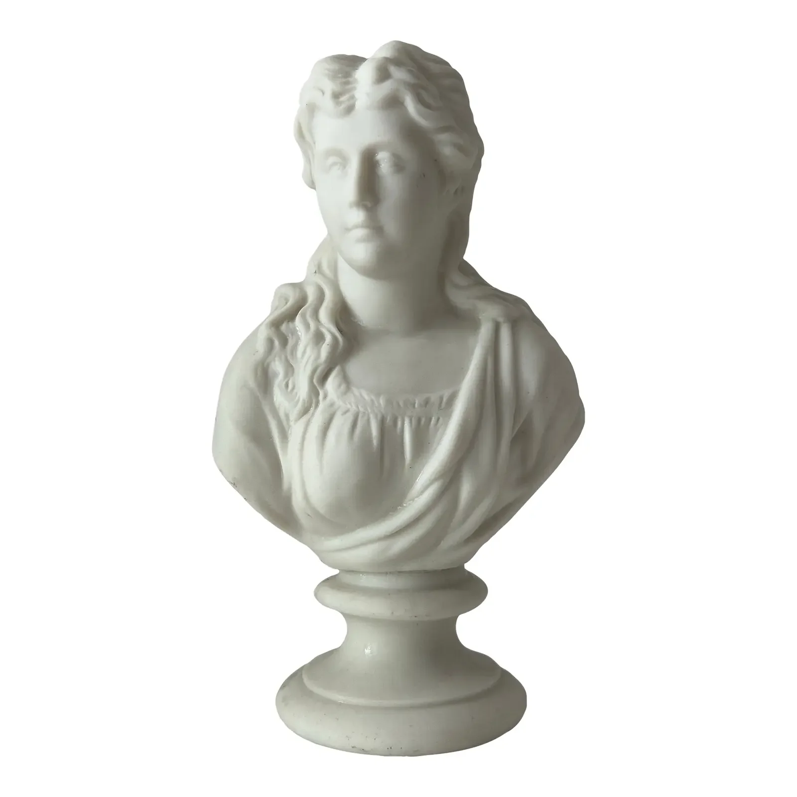 Mid 19th Century Parian Porcelain Bust of Dante’s Beatrice