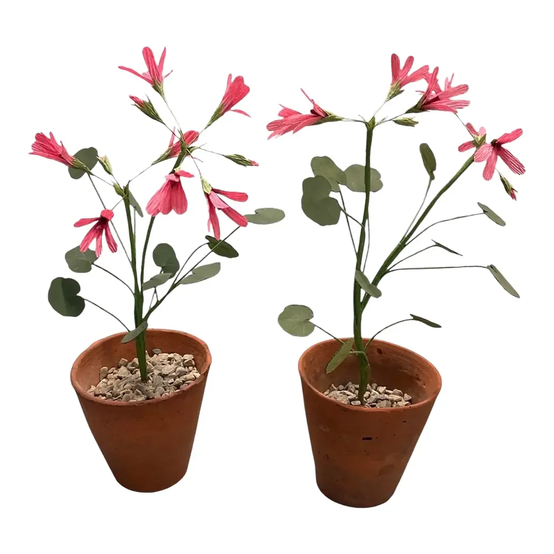 Pair of Artisan Flowers