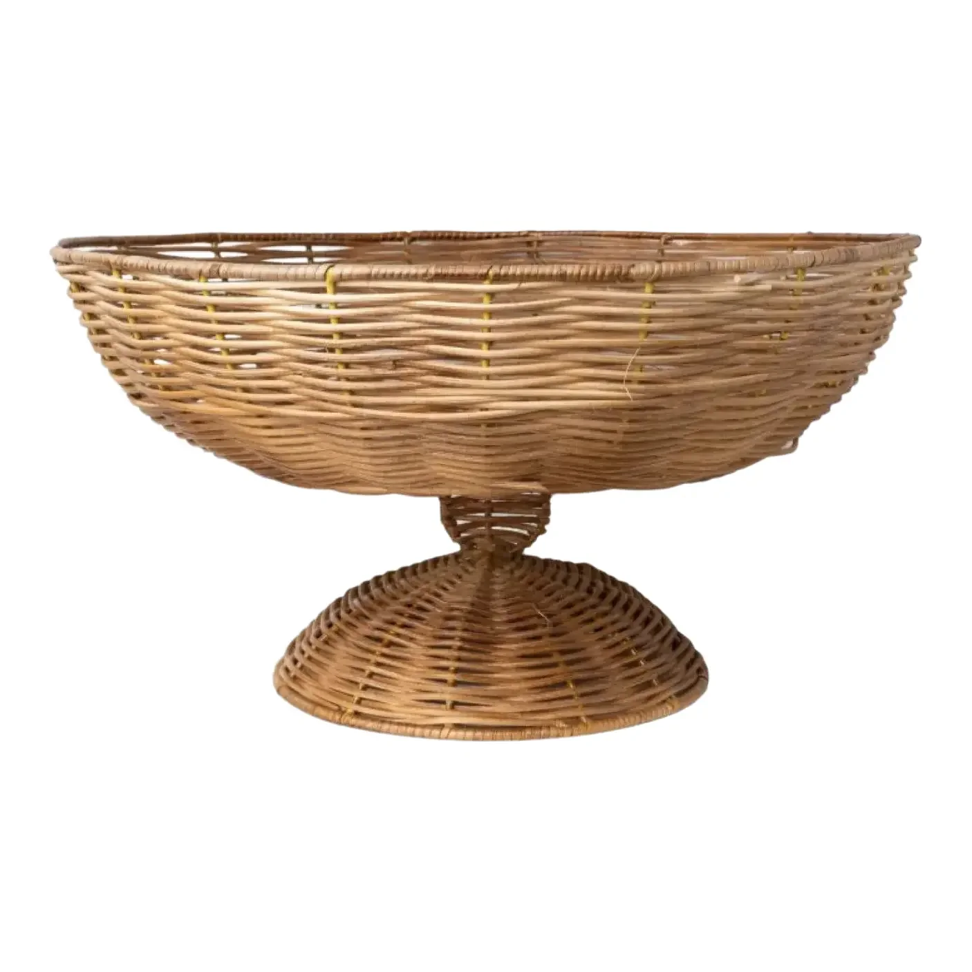 Wicker Centerpiece Bowl Tan, Medium